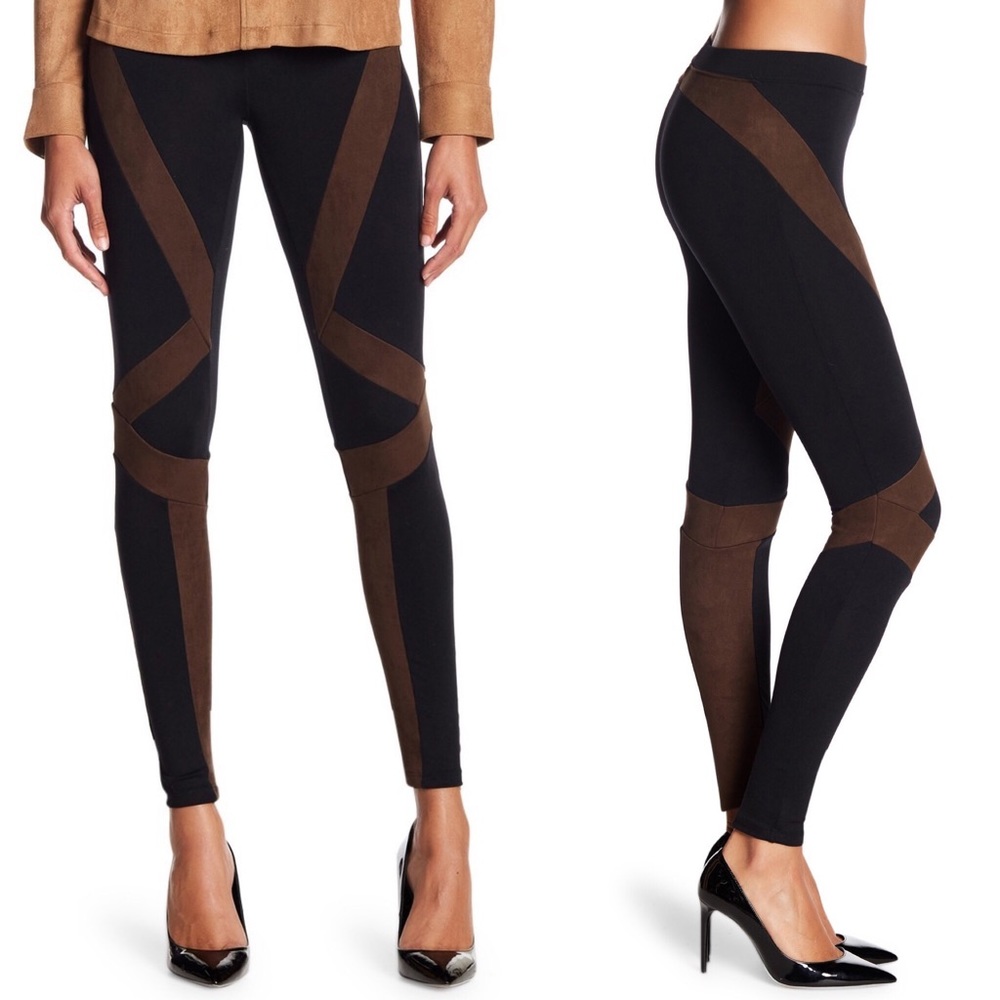 David Lerner Contrast Inset Leggings XS